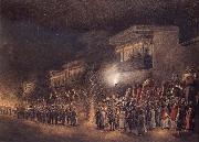 Sevak Ram,Patna A Marriage Proceesion at night China oil painting reproduction